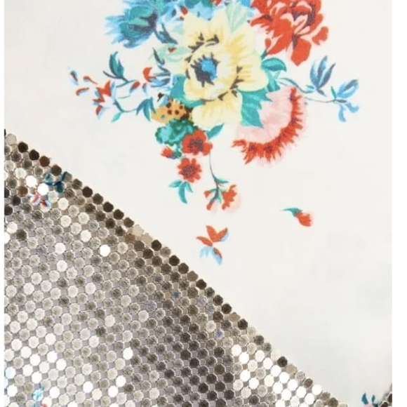 Rabanne Chainmail Sequin-Embellished Maxi Floral Metallic Skirt Multi Color NWT - Picture 16 of 16